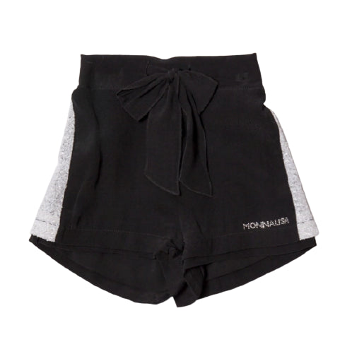 Shorts bambina con bande paillettes