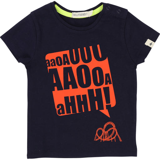 T-shirt bambino nera con stampa