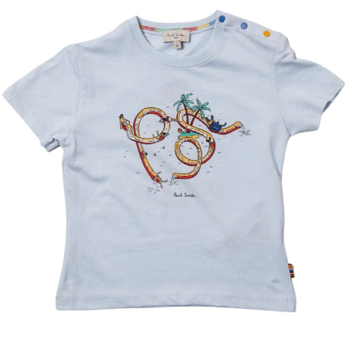 T-shirt bianca neonato maniche corte