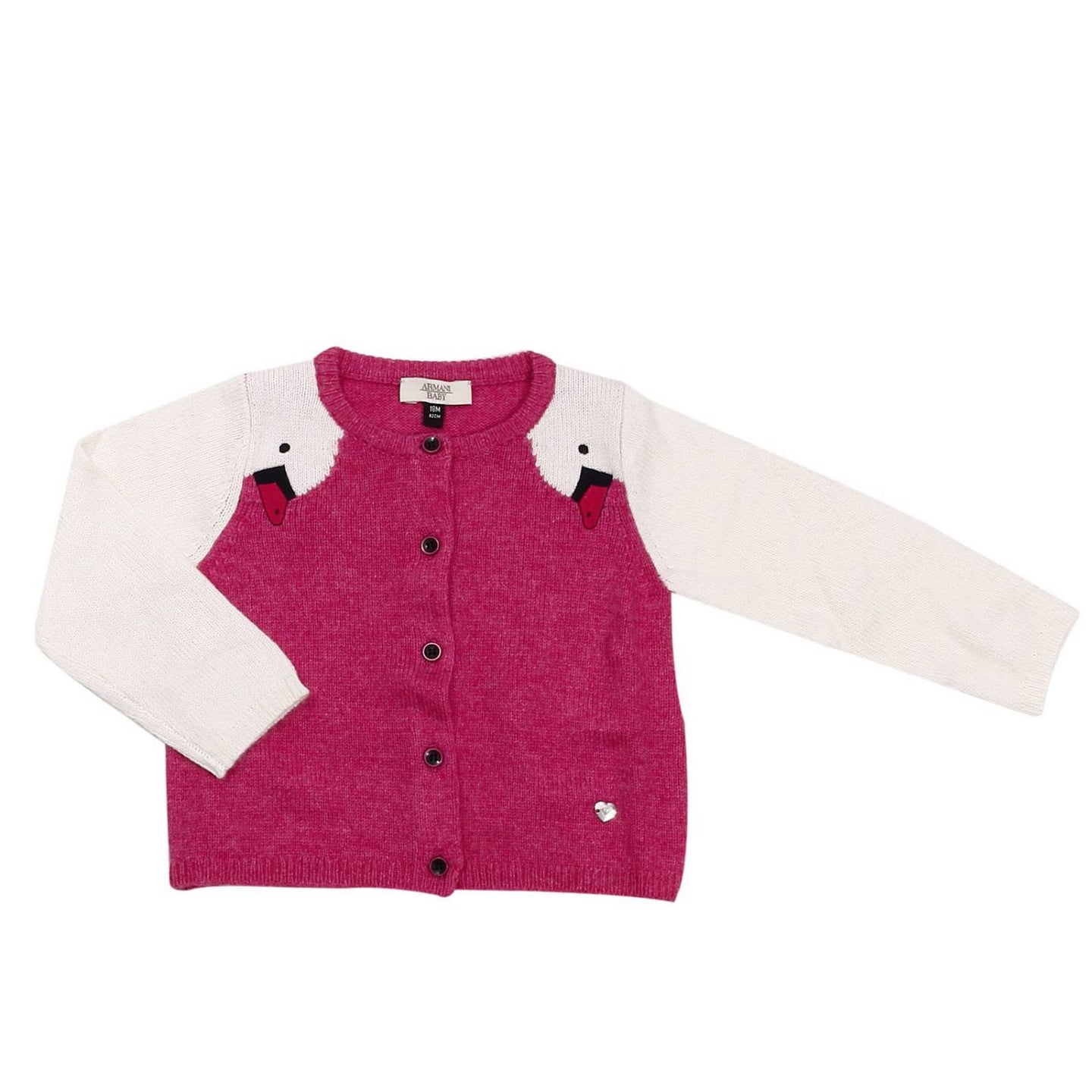 Cardigan neonata bicolore