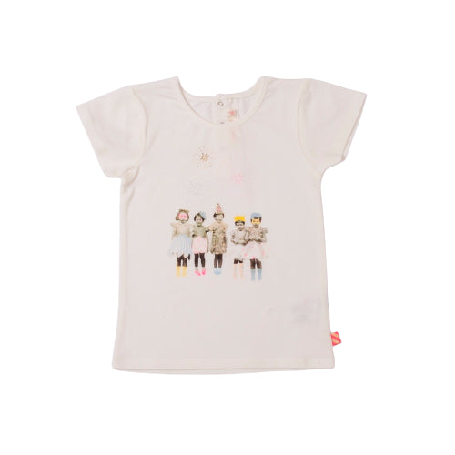 T-shirt neonata con stampa circus