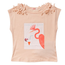 Load image into Gallery viewer, T-shirt con stampa grafica rosa
