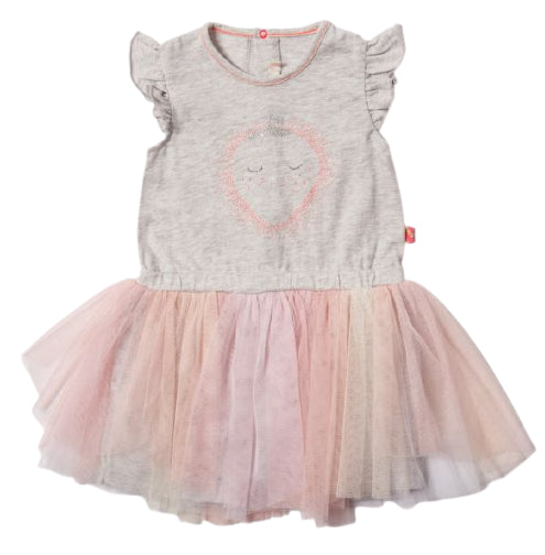 Abito neonata con tulle multicolore