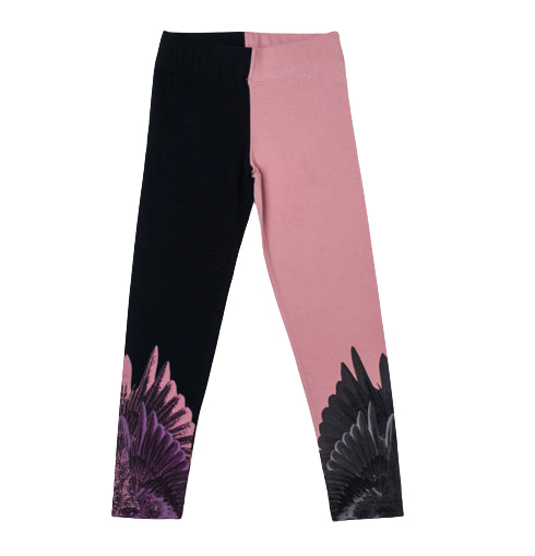 Leggings bicolori bambina