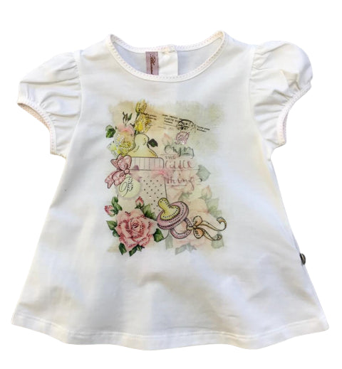 T-shirt neonata con stampa