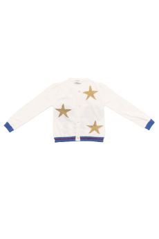 Cardigan con stelle all-over