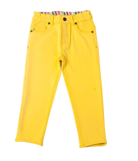 Pantaloni neonato giallo