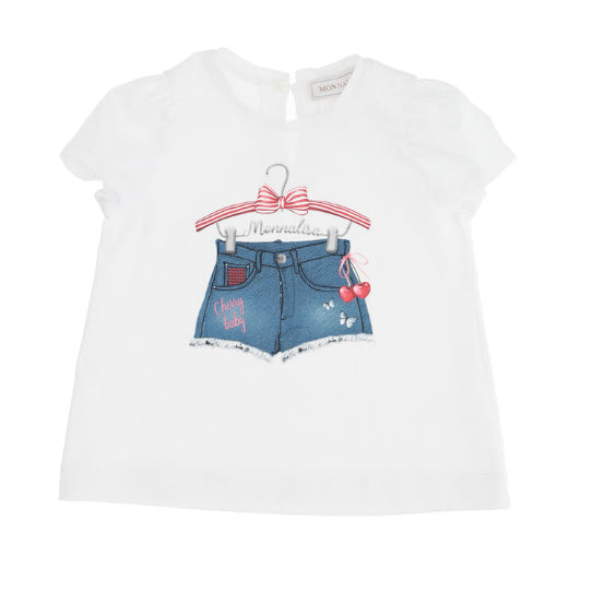 T-shirt jersey stampa shorts