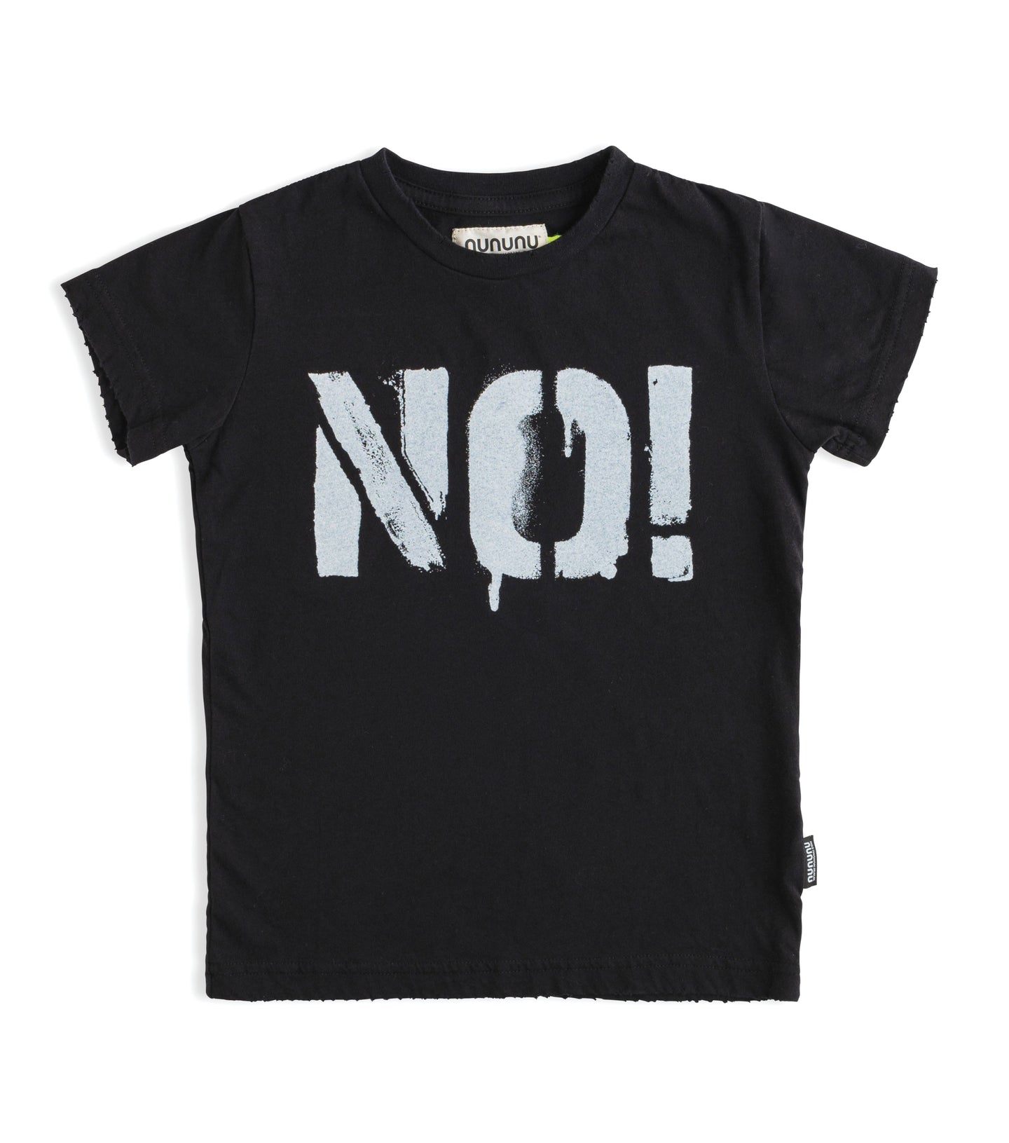 Tshirt nera Unisex stampa no!