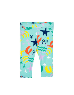 Leggings neonata con stampa granchi