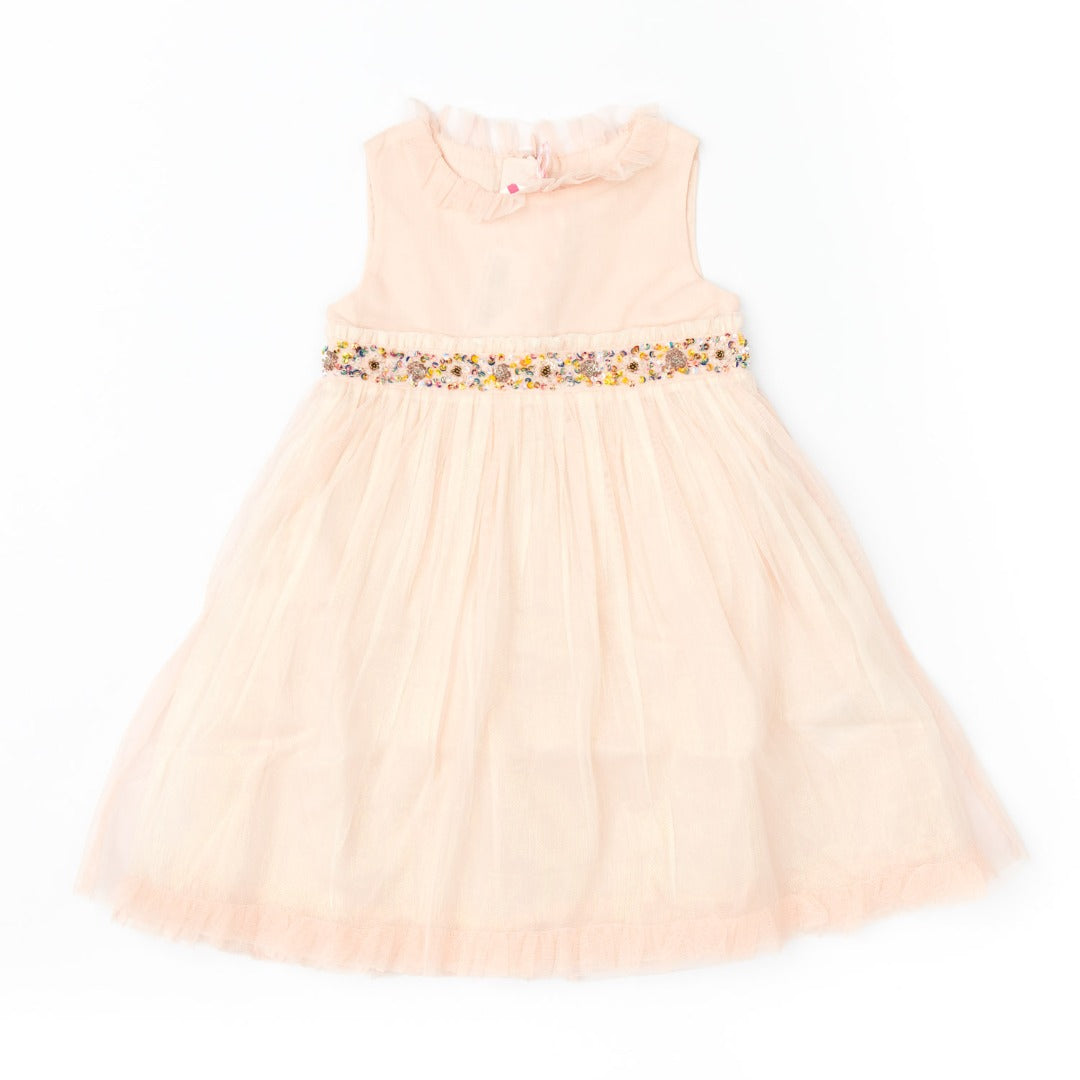 Abito bambina elegante con tulle e paillettes