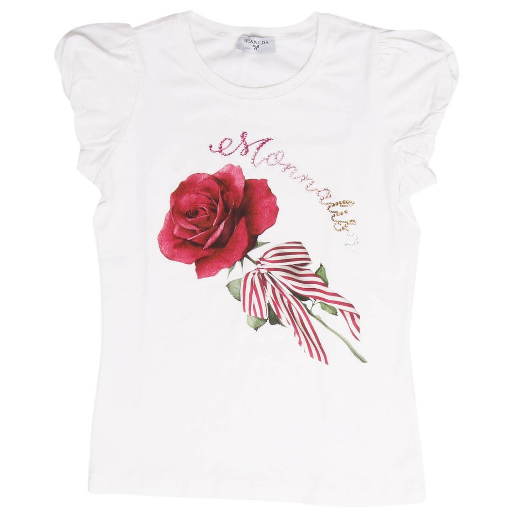 T-Shirt con maxi fiore